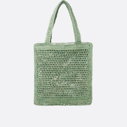 CLÉ Borsa a banana estiva in rafia