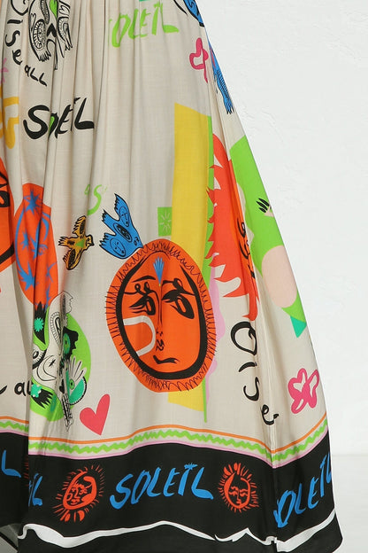 Dasha Kleid ORANGE MULTI