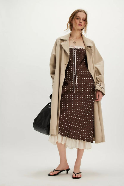 Vestido midi sin tirantes Daisy Mae