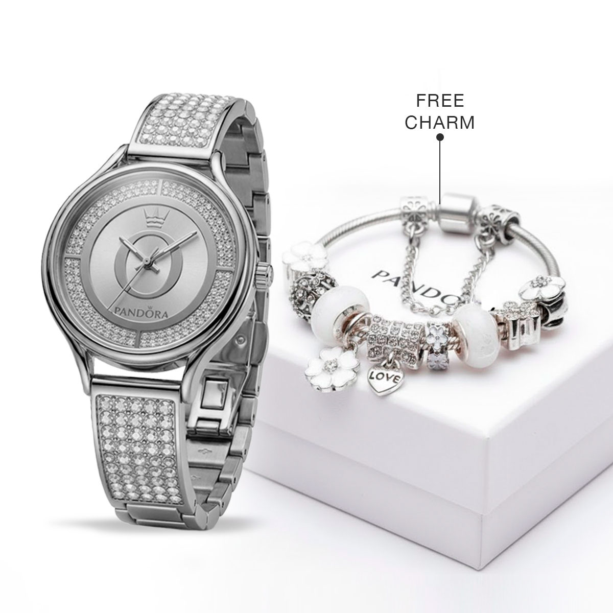 P A N D O R A Mother Elegance Kit (Free Charm Bracelet Included)