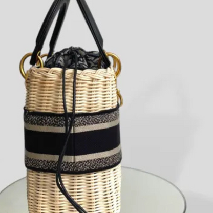DR Lady Dior Handbag Made Of Rattan