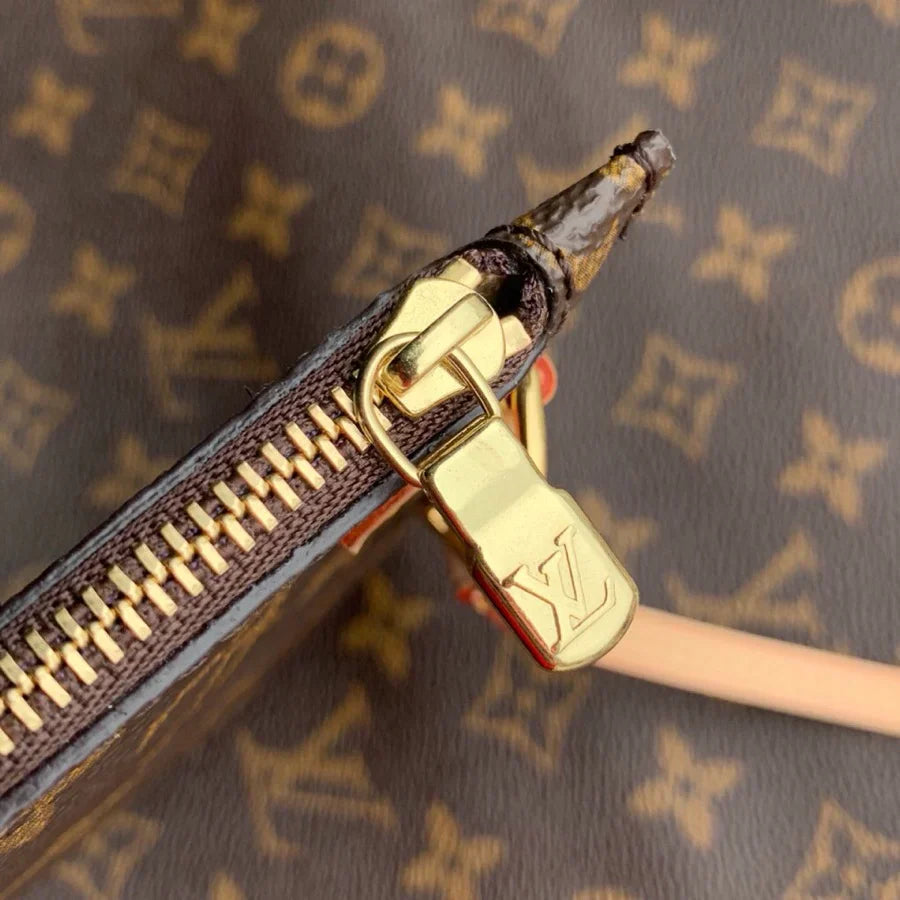 Bolso tote LV Neverfull MM al revés marrón
