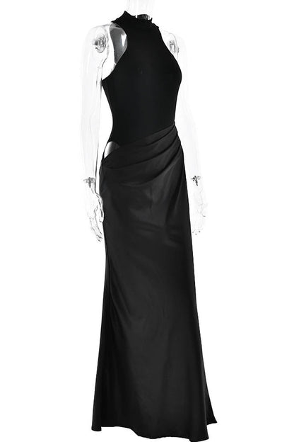 Vestido ajustado con paneles y aberturas