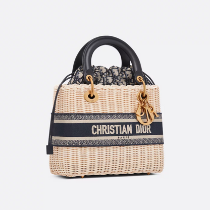 DR Lady Dior Handbag Made Of Rattan
