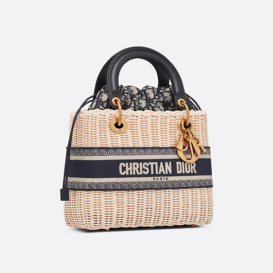 DR Lady Dior Handbag Made Of Rattan