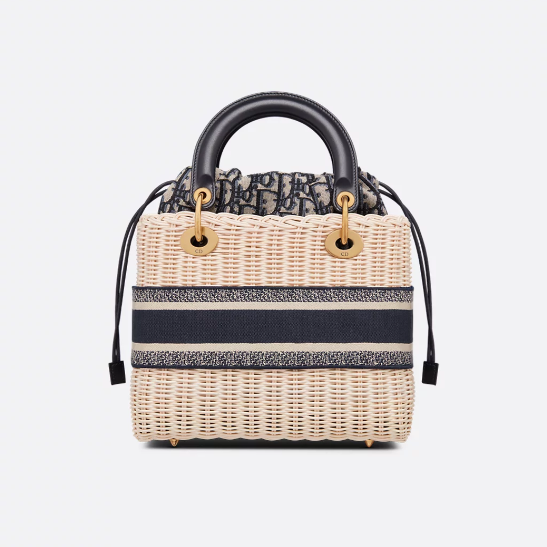 DR Lady Dior Handbag Made Of Rattan