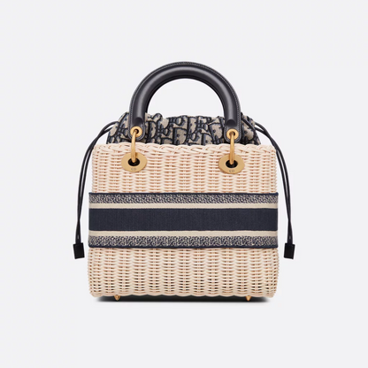 DR Lady Dior Handbag Made Of Rattan