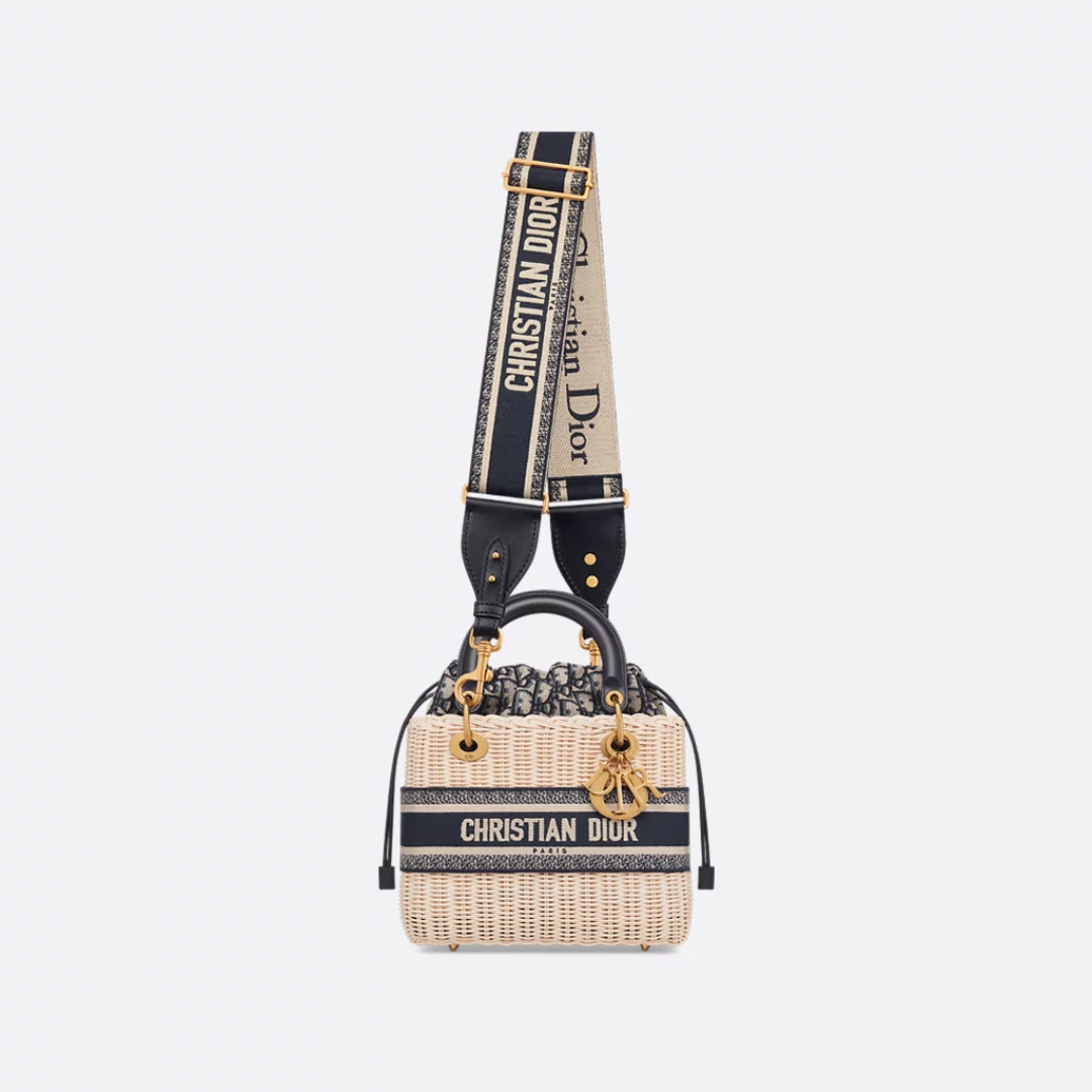 DR Lady Dior Handbag Made Of Rattan
