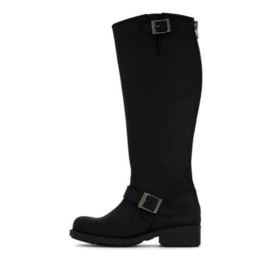 High Zip Back Black/Silver