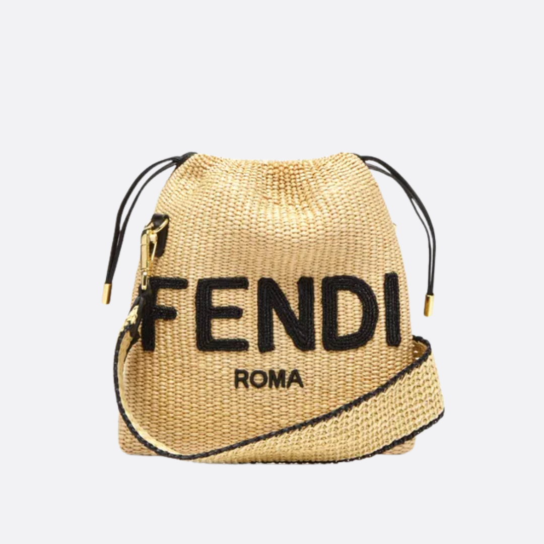 Borsa a mano piccola in rafia FD