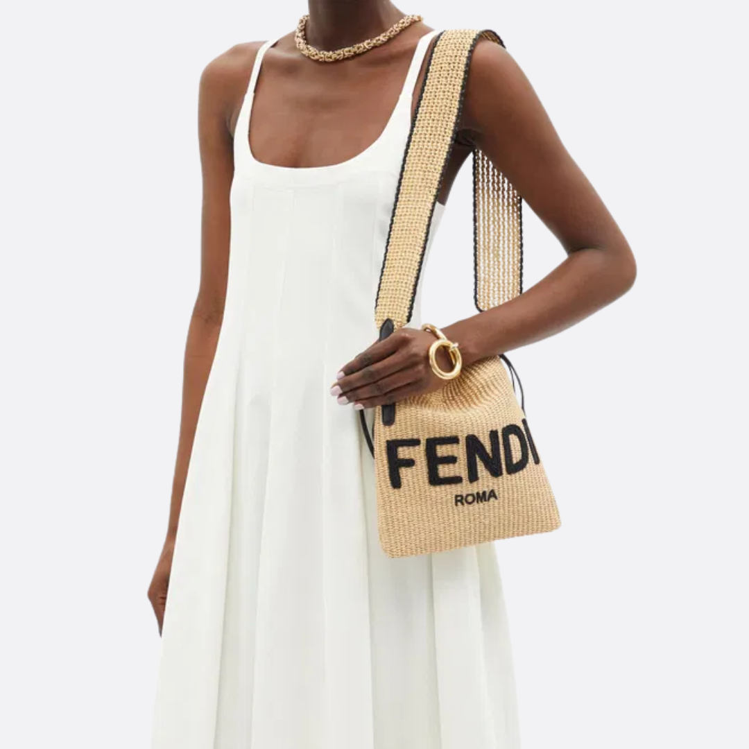 Borsa a mano piccola in rafia FD