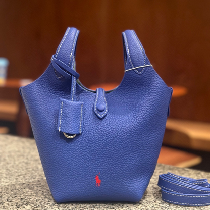 Polo Play Small Leder-Tote- und Crossbody-Tasche