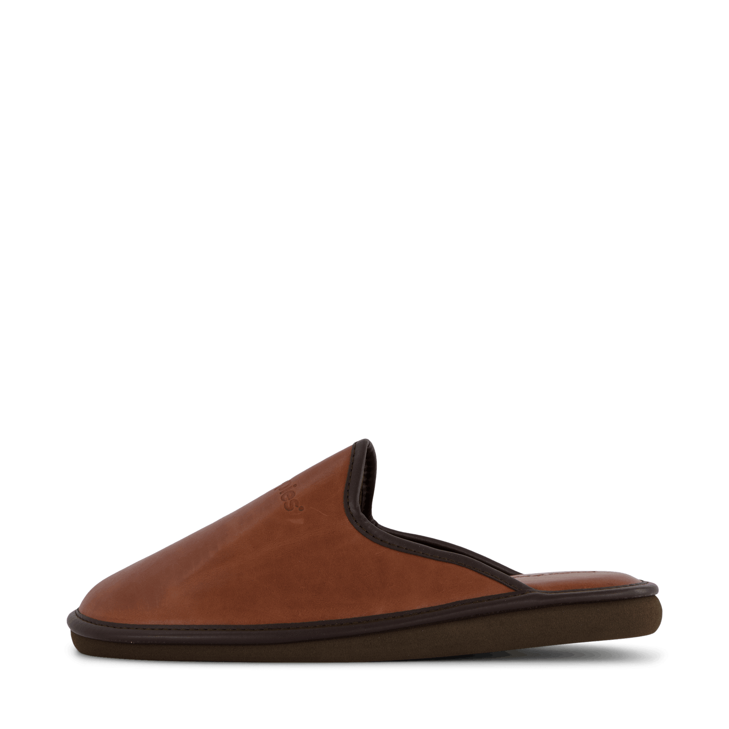 Leather Slipper Cognac