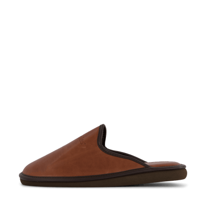 Leather Slipper Cognac