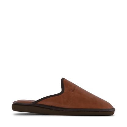 Leather Slipper Cognac