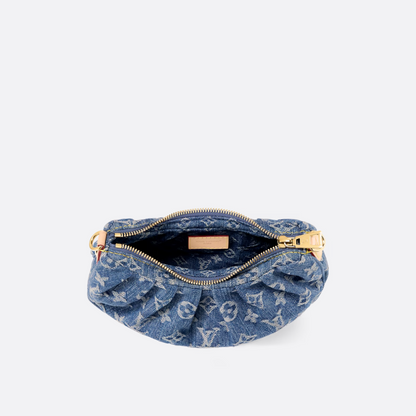Borsa a mano LV in denim Monogram