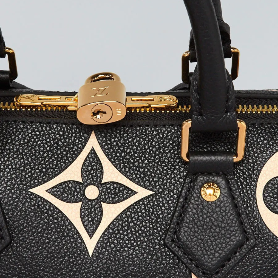 LV Speedy Bandoulière 25 Empreinte Bag Black