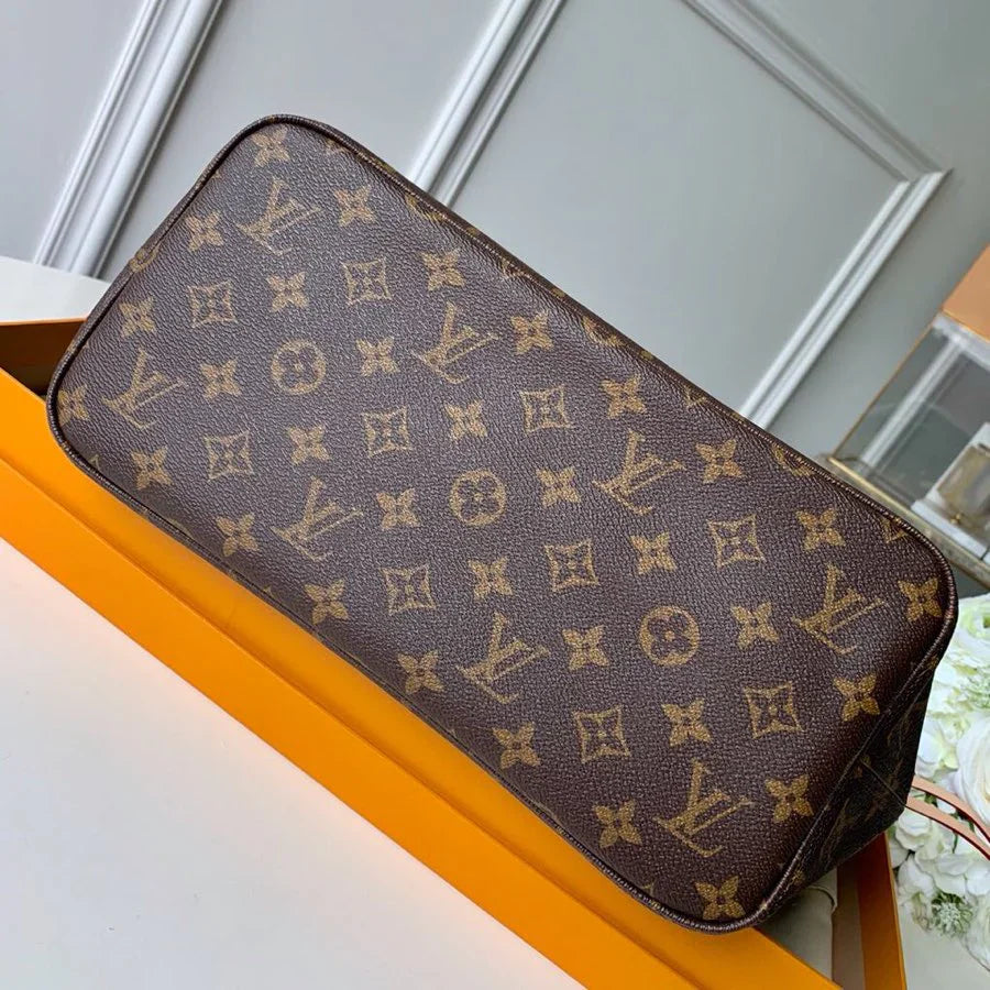 Bolso tote LV Neverfull MM al revés marrón