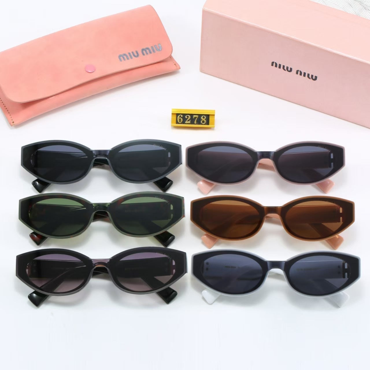 Óculos de Sol Oval Luxuosos