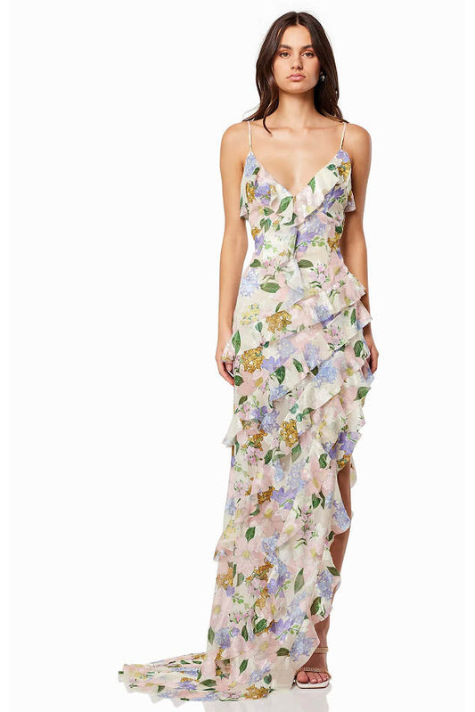 Frühling Sommer Off-Shoulder Organza Kleid