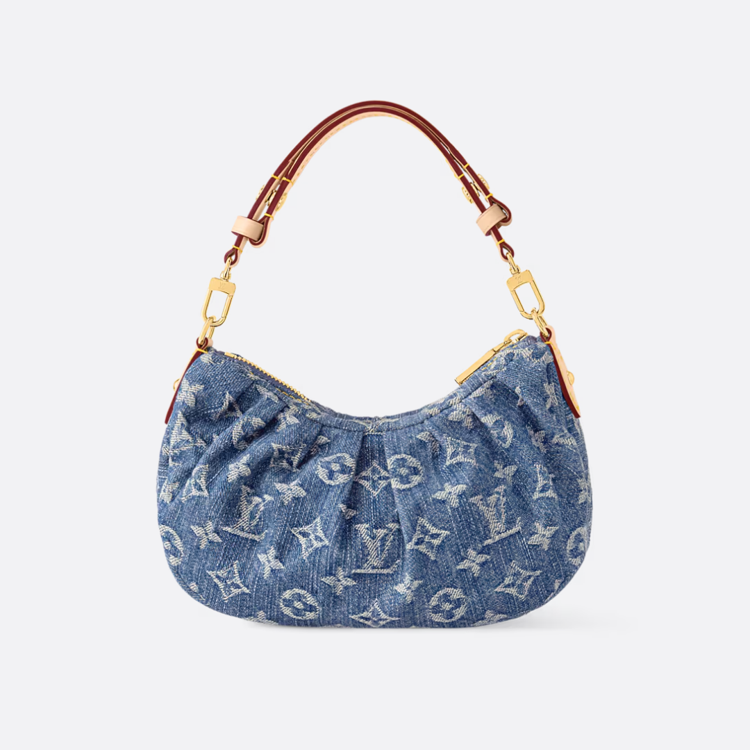 Borsa a mano LV in denim Monogram