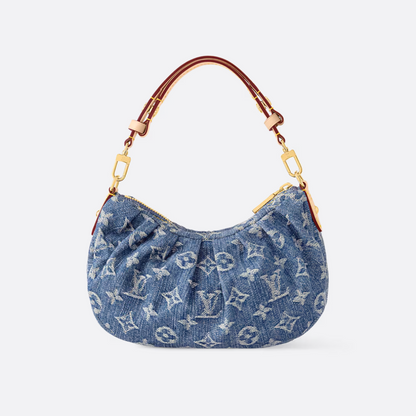 Borsa a mano LV in denim Monogram