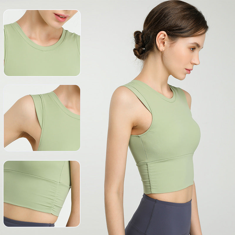 Nueva ropa de yoga para mujer, resistente a golpes, para reuniones deportivas y correr.