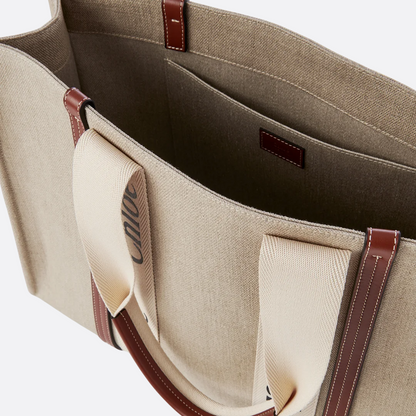 CLÉ Woody Tote Bag Made Of Linen