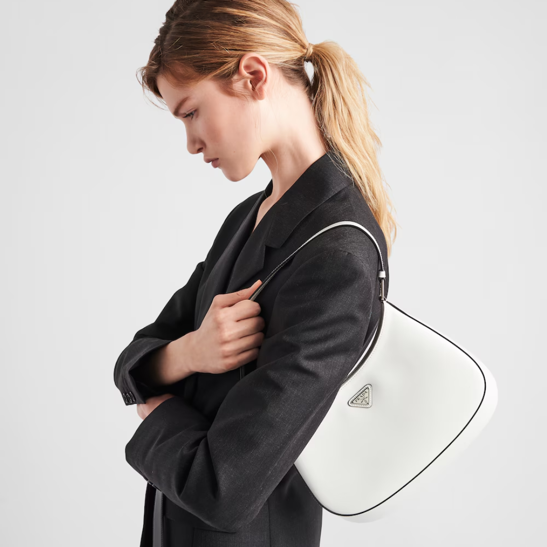 PRD Cleo Schultertasche aus gebürstetem Leder