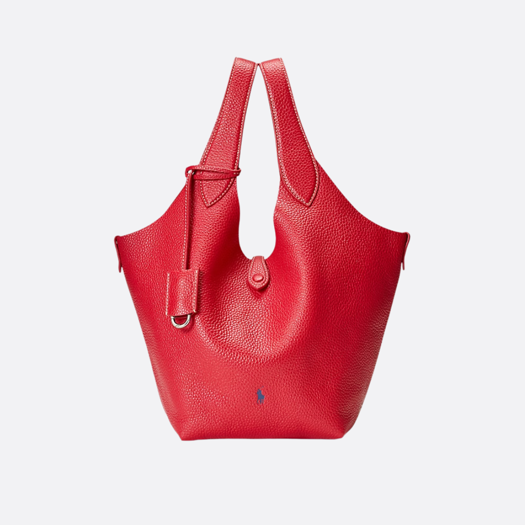 Polo Play Small Leder-Tote- und Crossbody-Tasche