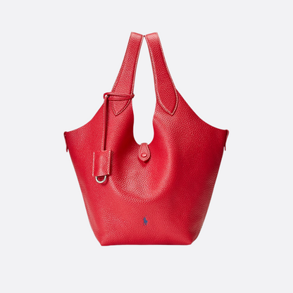 Polo Play Small Leder-Tote- und Crossbody-Tasche
