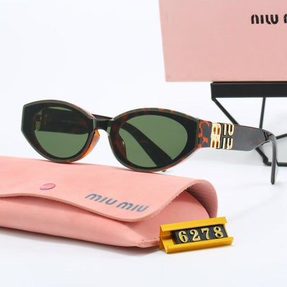 Óculos de Sol Oval Luxuosos