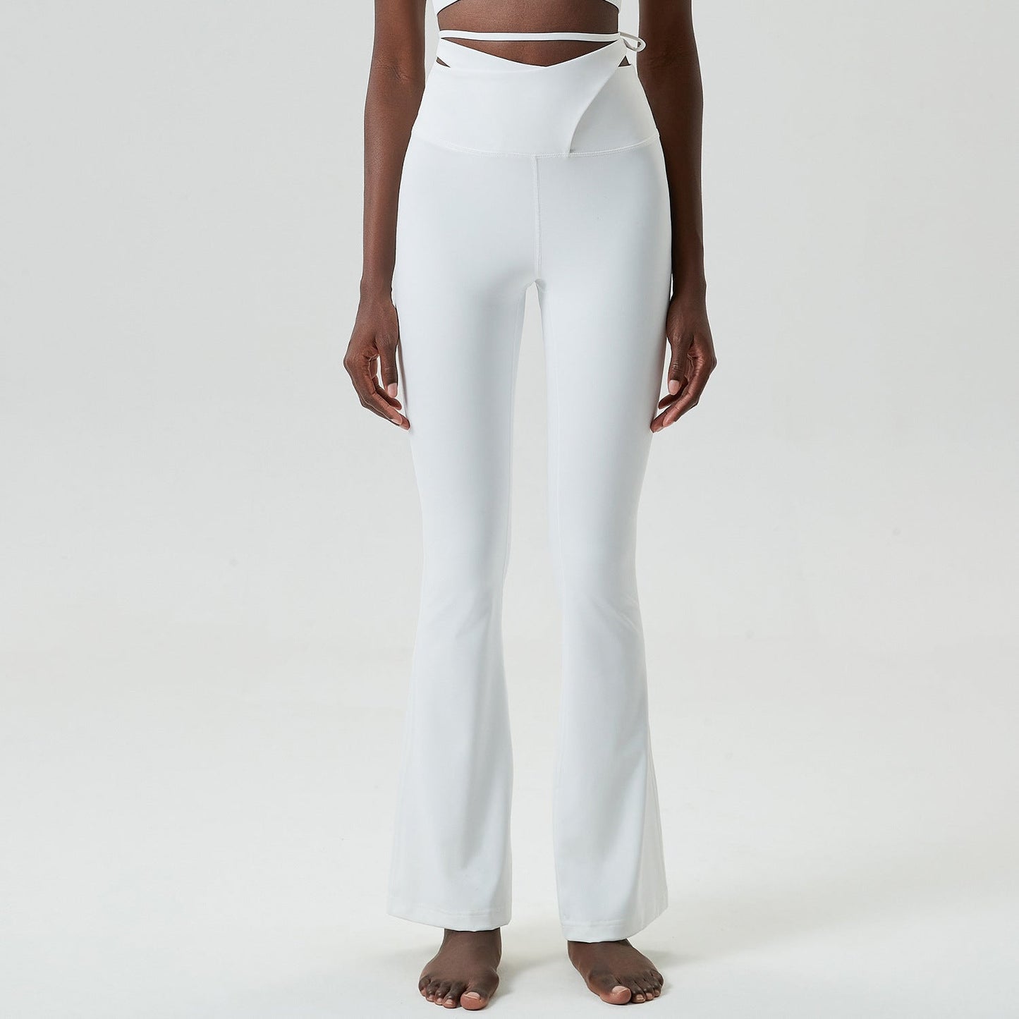 Lace-up Micro-pull Yoga Pants Women's Plus Size Tight