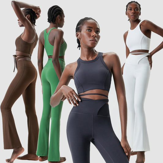 Traje de yoga personalizado de moda para mujer