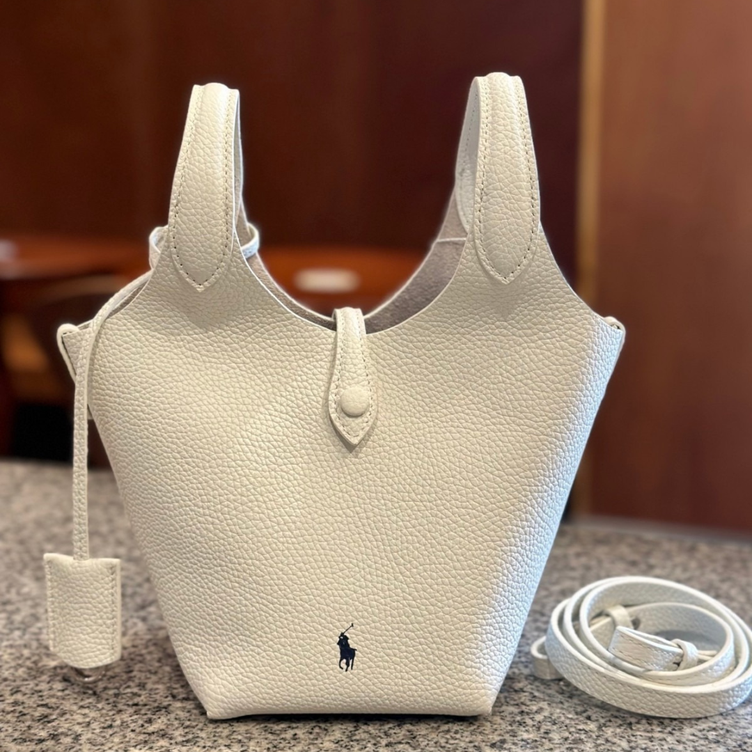 Polo Play Small Leder-Tote- und Crossbody-Tasche