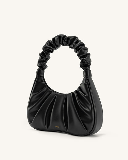 Bolso hobo fruncido Gabbi - Negro