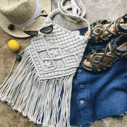 Crochet Bag with Fringe