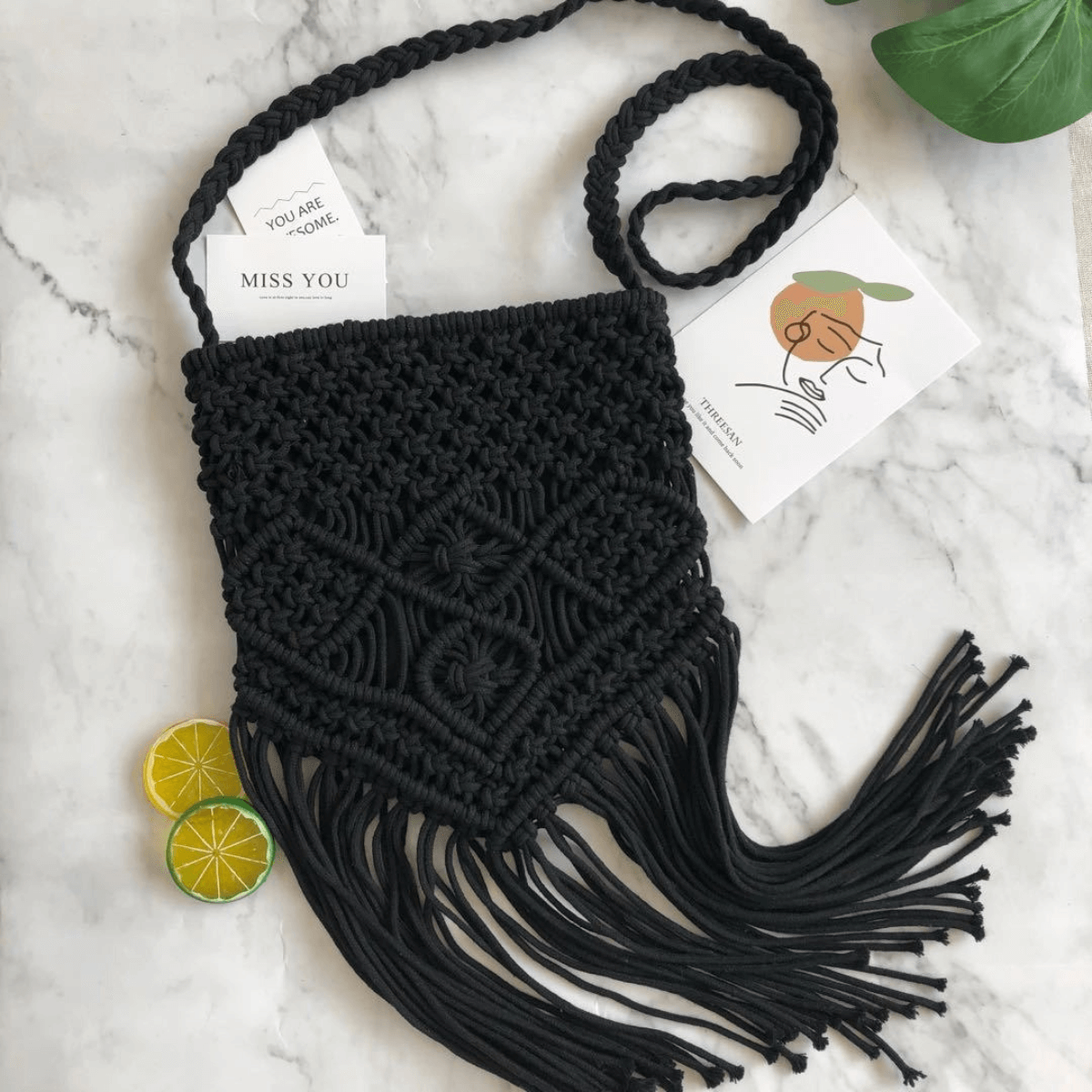 Crochet Bag with Fringe