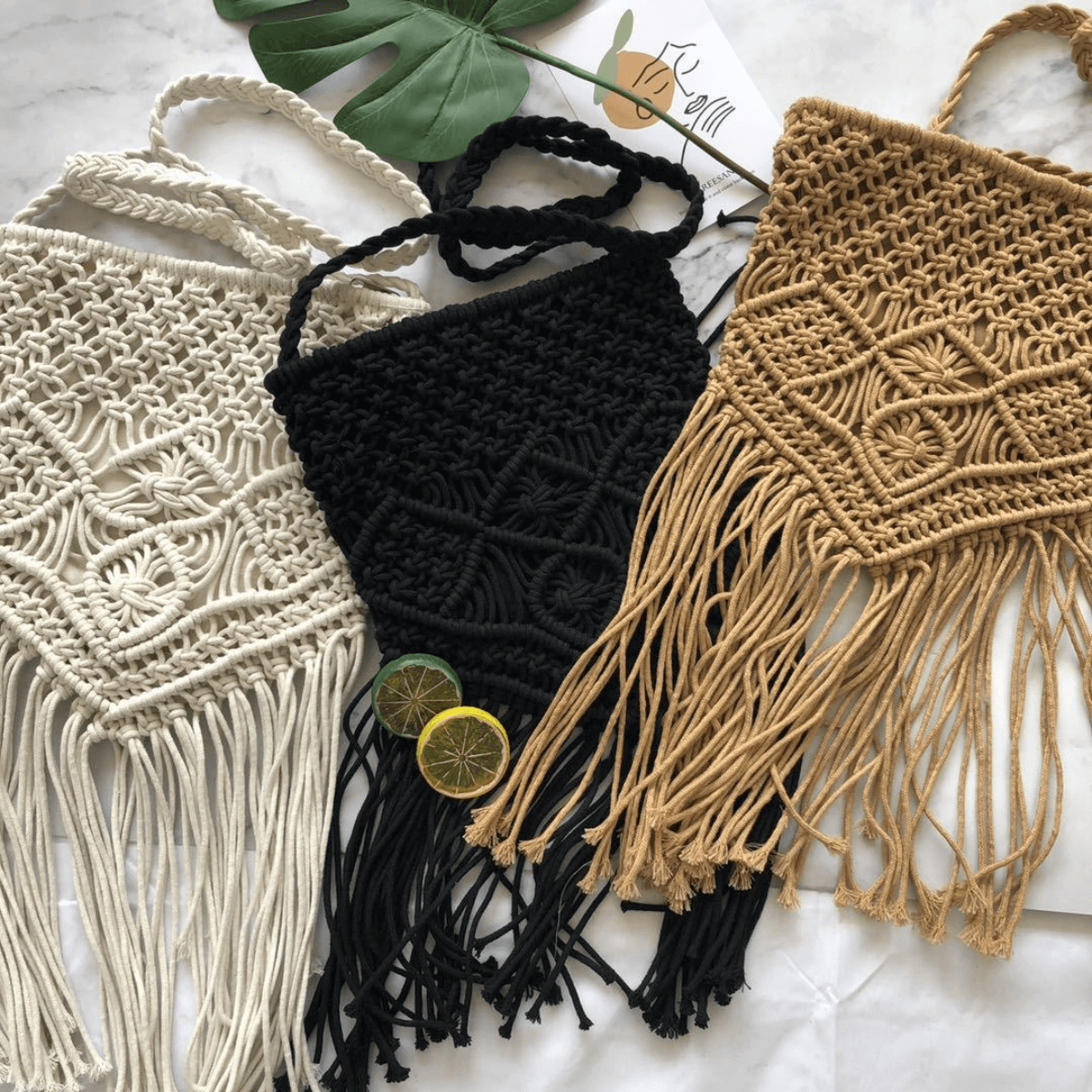 Crochet Bag with Fringe