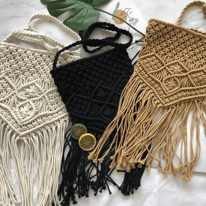 Crochet Bag with Fringe