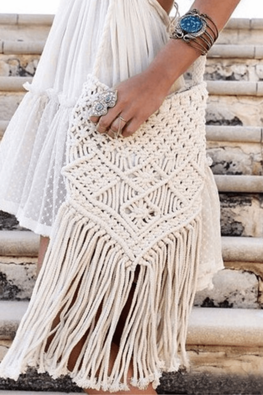 Crochet Bag with Fringe