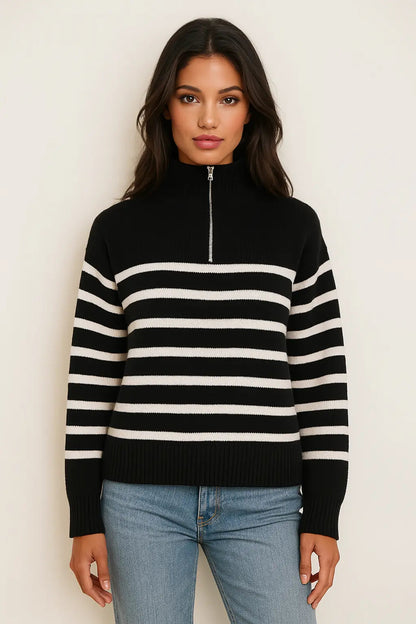 Striped Knit Sweater