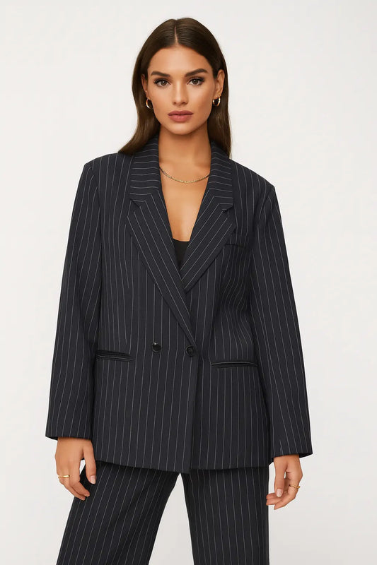 Ava Pinstripe Blazer