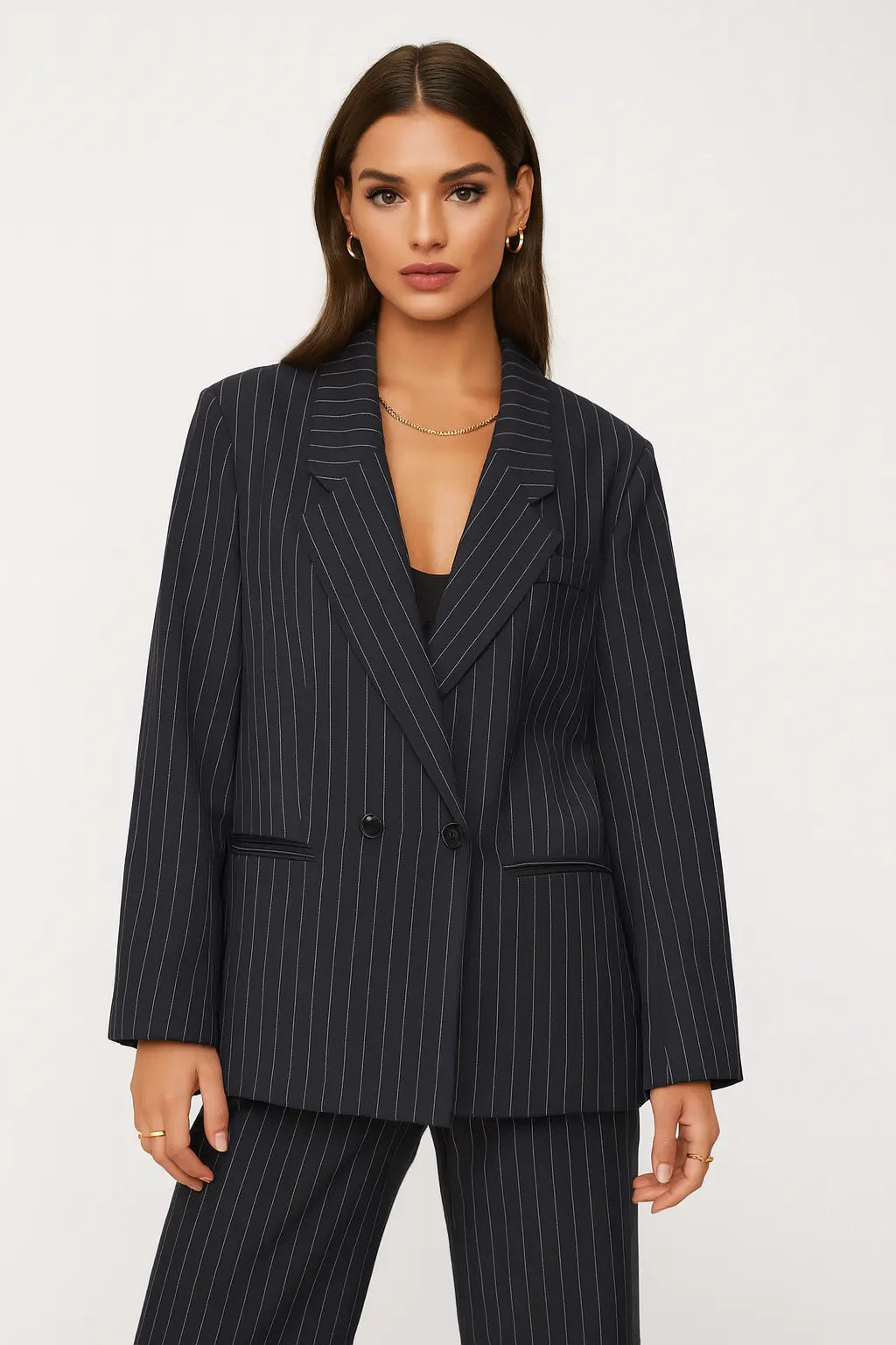 Ava Pinstripe Blazer
