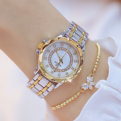 Studded Watch with Butterfly Bracelet