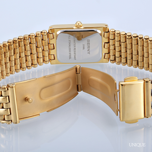Unique Berny Women's Watch 18k Gold Plated