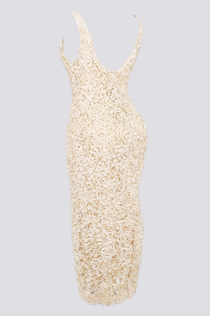 Vestido largo Cyprine con escote pronunciado y espalda descubierta