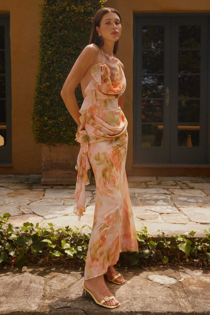 Exclusivo de Peppermayo - Vestido largo de tirantes Diedre Rose