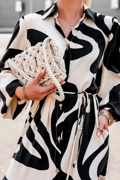 Vestido largo con estampado chic y sin esfuerzo