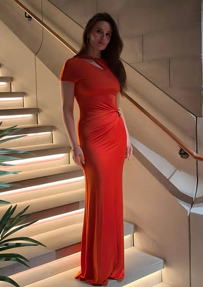 Etui-Maxikleid mit Cut-outs